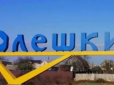 Захисники України вдарили по складу боєприпасів окупантів в Олешках, є загиблі (відео)