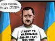 Від британців ми такого не очікували? The Telegraph опублікувала карикатуру на Зеленського після його візиту до Вашингтона