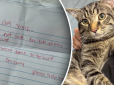Кота залишили біля притулку з запискою, яка довела персонал до сліз